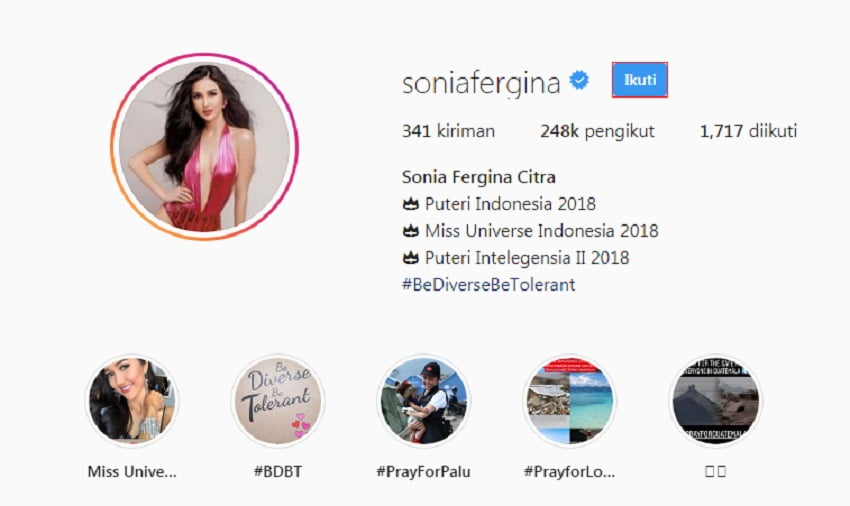 10 Pesona Sonia Fergina Citra, Wakil Indonesia di Miss Universe 2018