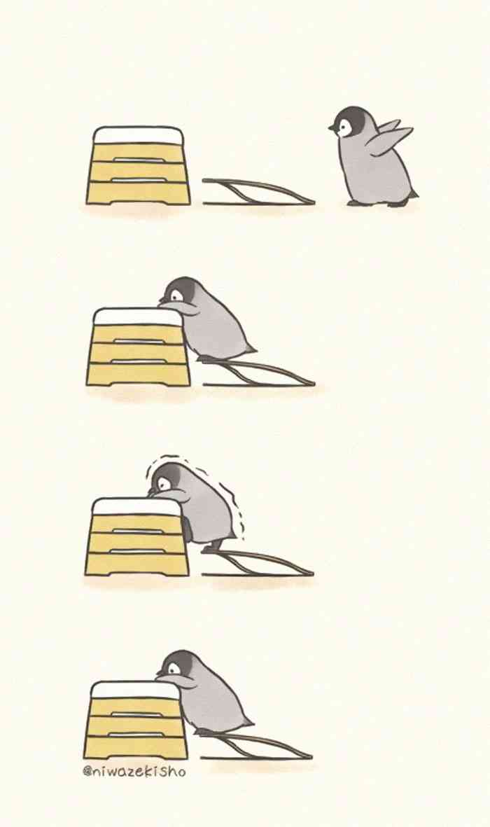 Ilustrasi Lucu Penguin Kecil Lakukan Tugas Harian Ini Sukses Bikin Gemas