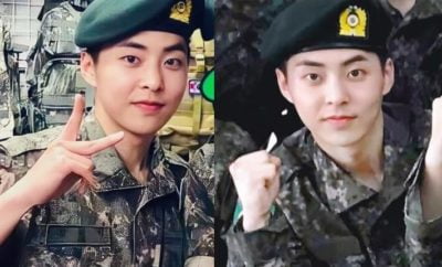 Berusia Genap 30 Tahun Saat Wamil! 10 Potret Xiumin Pakai Seragam Ini Malah Bikin Gemes