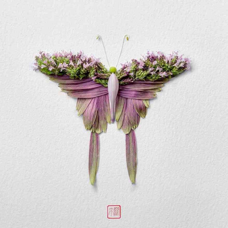 Indah dan Berbeda! 10 Potret Seni Merangkai Bunga Dalam Bentuk Hewan