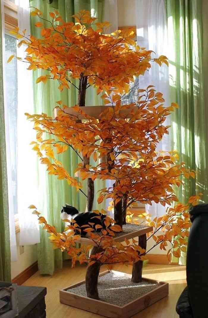10 Tiang Garuk Kucing Berbentuk Rumah Pohon