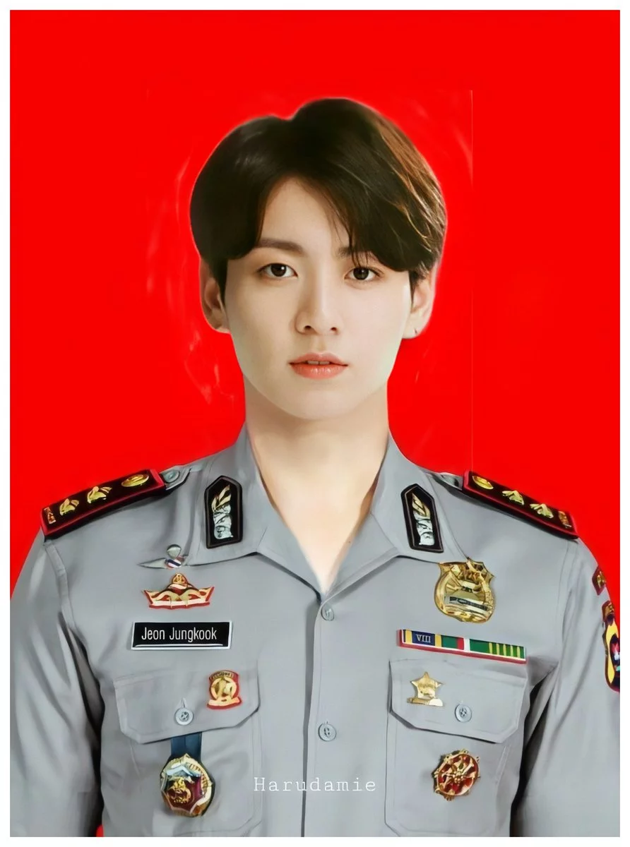 9 Potret Member BTS Diedit Pakai Seragam Polisi Ini Bikin Tercengang! Kreatif Abis