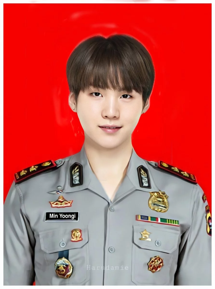 9 Potret Member BTS Diedit Pakai Seragam Polisi Ini Bikin Tercengang! Kreatif Abis