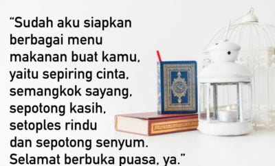 50 Ucapan Selamat Buka Puasa Romantis untuk Kekasih Hati