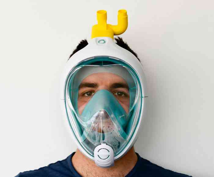 Inovatif! Insinyur di Italia Ubah Masker Diving Jadi Ventilator