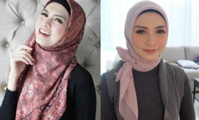 10 Kreasi Jilbab Segi Empat ala Donita yang Mudah untuk Diikuti
