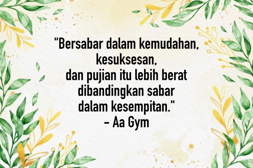 30 Kutipan Bijak dari Aa Gym yang Bikin Semangat Hidup