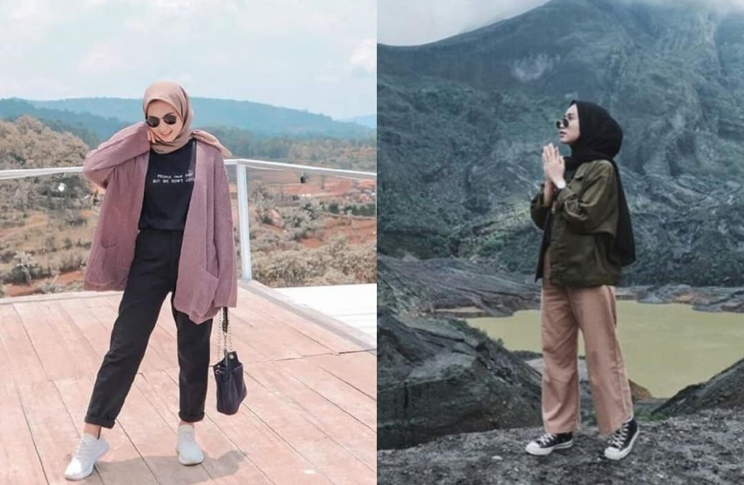 10 Ide Outfit Mendaki untuk Traveller Berhijab, Tetap Kece di Atas Gunung