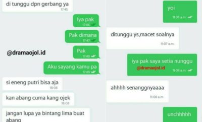 Baper Parah! 10 Chat Abang Ojol dengan Penumpang Ini Gombal Banget