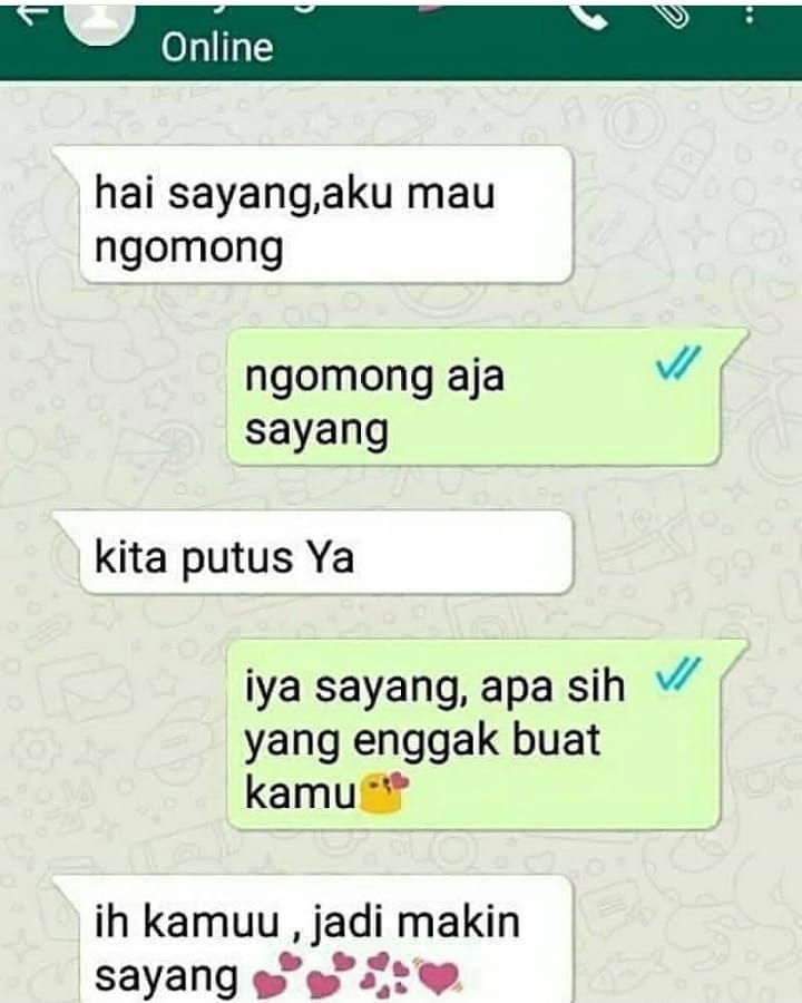 Kumpulan Chat Minta Putus dari Nyesek Sampai Nyeleneh