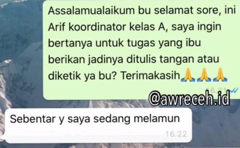 10 Chat WA Lucu Guru dengan Murid Ini Endingnya Bikin Tepuk Jidat