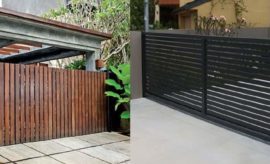 10 Inspirasi Desain Pagar Minimalis, Simple dan Elegan