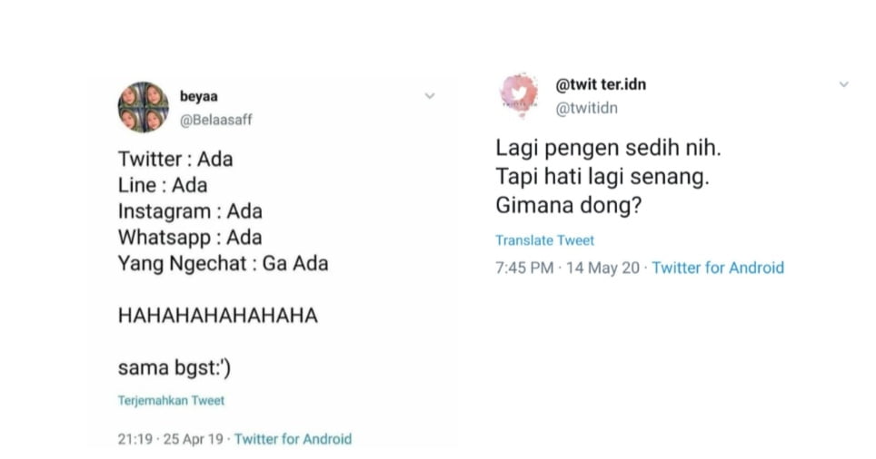 Receh! 10 Status Twitter Lucu yang Bisa Bikin Harimu Penuh Tawa