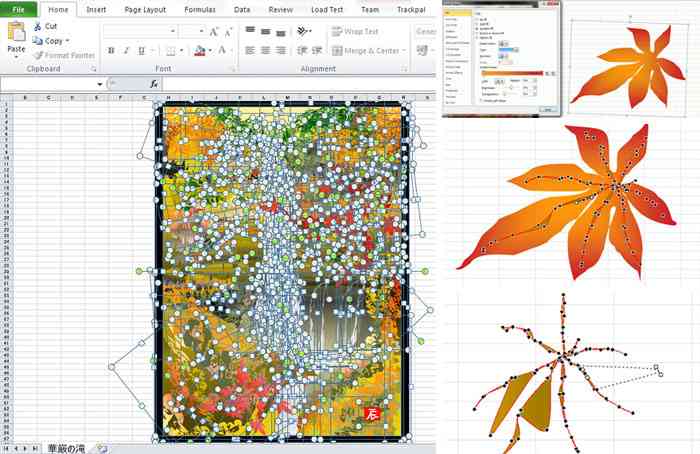 Anti Mainstream, Kakek 80 Tahun Hasilkan Lukisan Cantik dari Microsoft Excel