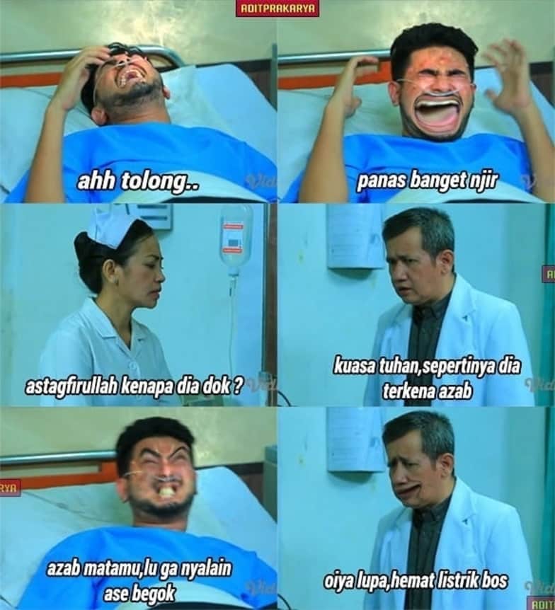 Dijamin Tertawa!  Kumpulan Meme Adegan Dokter Lucu di Sinetron Indonesia