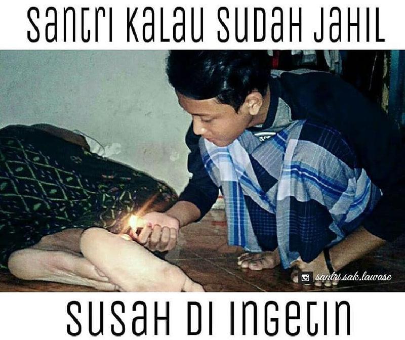 Lucu!  10 Meme Anak Santri Indonesia Bikin Mau Nginep Lagi