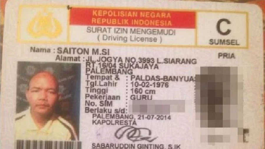 Kumpulan Nama-nama Unik di Surat Izin Mengemudi Indonesia