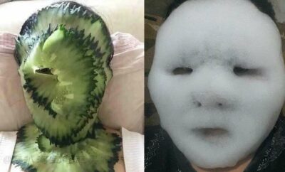 Kocak! 10 Potret Orang Pakai Masker Wajah Ini Bikin Gagal Paham