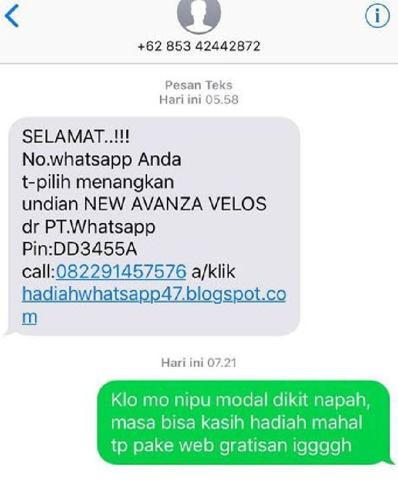 9 Balasan Chat Penipuan yang Bikin Penipu Auto Kapok