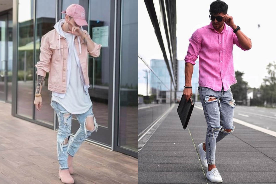 10 Ide Outfit  Warna Pink untuk Cowok  Tampil Beda dan Gak 