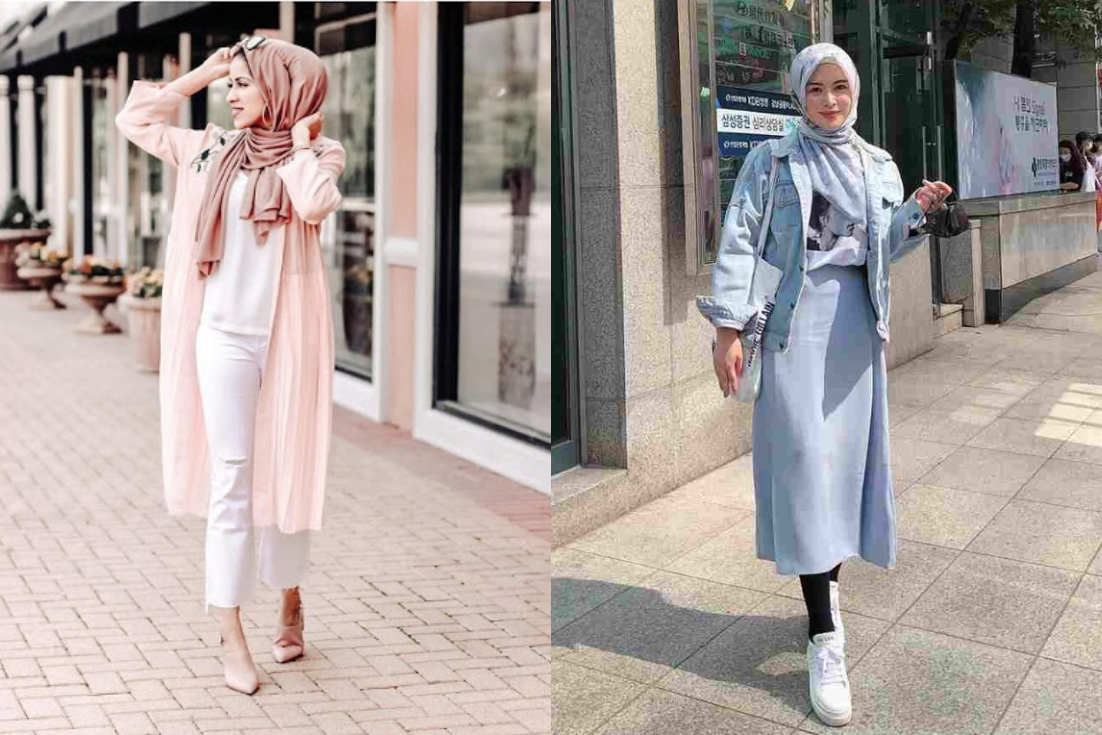 Makin Feminim, 10 Inspirasi OOTD Hijab Warna Pastel - Dailysia