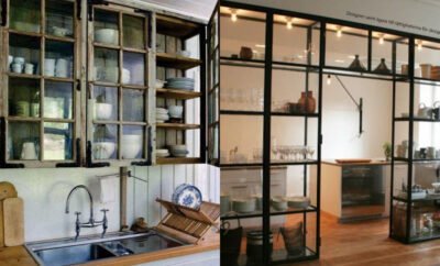 10 Ide Desain Dapur dengan Glass Front Cabinets, Bikin Mudah Cari Barang