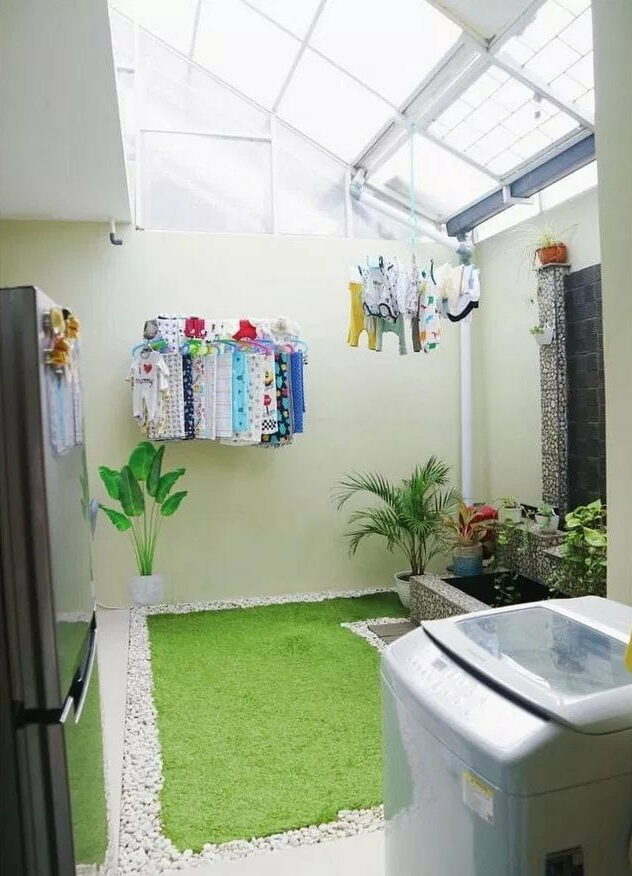 Hemat Tempat 10 Inspirasi Ruang Cuci Jemur untuk Rumah  Minimalis  Dailysia