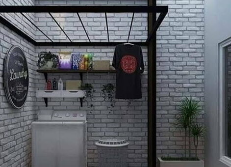 10 Desain Ruang Cuci Jemur untuk Rumah Mungil, Hemat Tempat