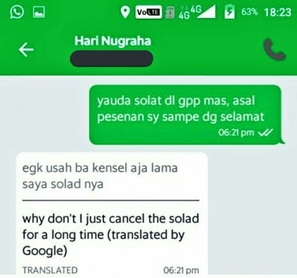 10 Chat Pengemudi Ojek Online Minta Cancel Bikin Auto Jengkel