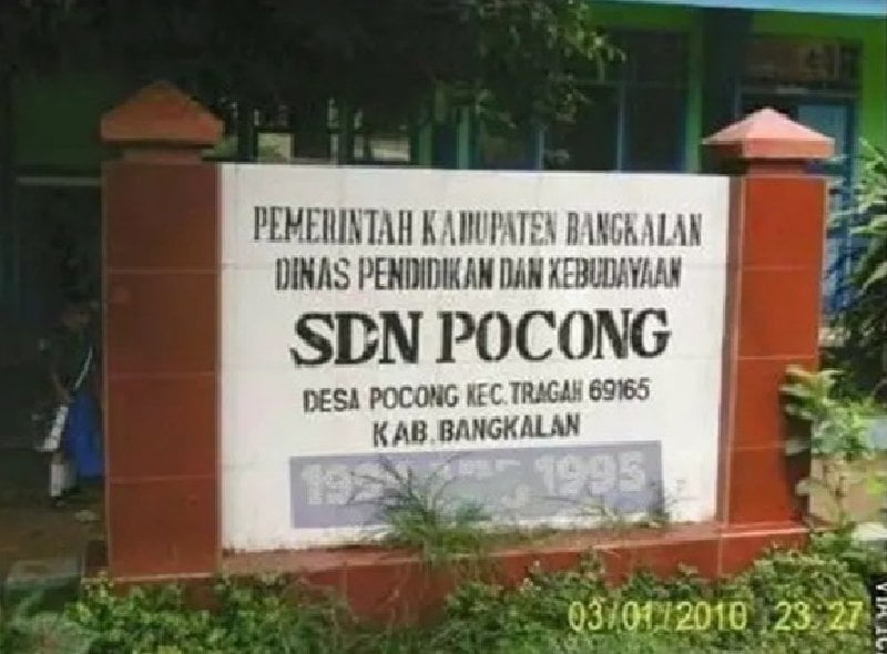 Kocak! 9 Sekolah Dasar di Indonesia Ini Punya Nama Super  Aneh