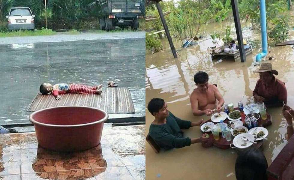 Absurd Abis 10 Potret Gaya Orang Lagi Nyantai di Tempat 