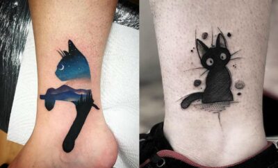 10 Potret Inspirasi Desain Tato Keren Bertema Kucing