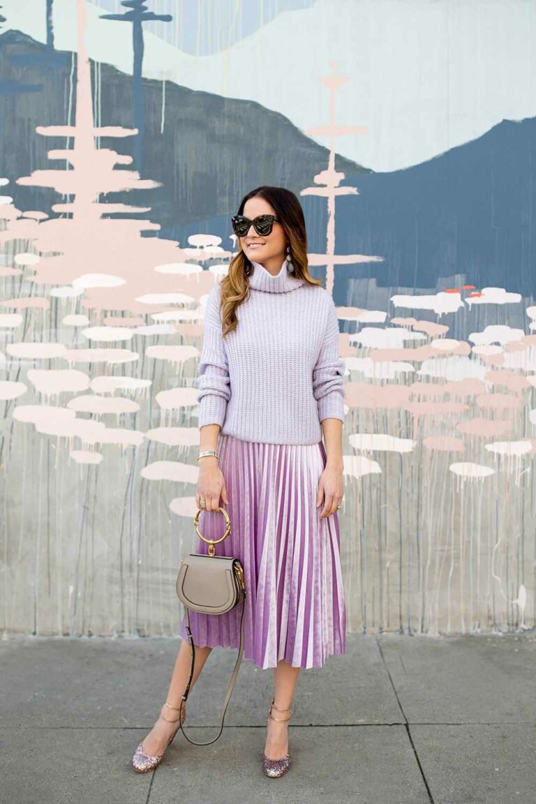 10 OOTD Kece dengan Warna  Ungu  Lilac  Tampil Lebih Cerah 