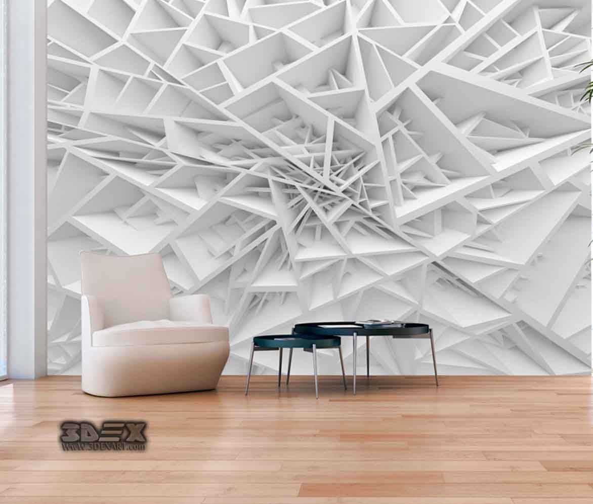 Tampak Nyata, 10 Inspirasi Wallpaper 3D Mewah untuk Ruang Tamu