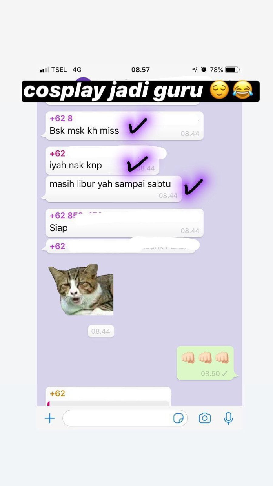 Bikin Ngakak 10 Chat Wa Lucu Lika Liku Belajar Online Dailysia