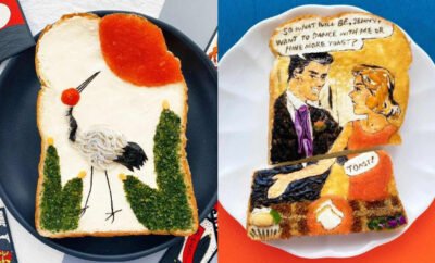 Artistik, 10 Potret Roti Tawar jadi Alas untuk Menggambar