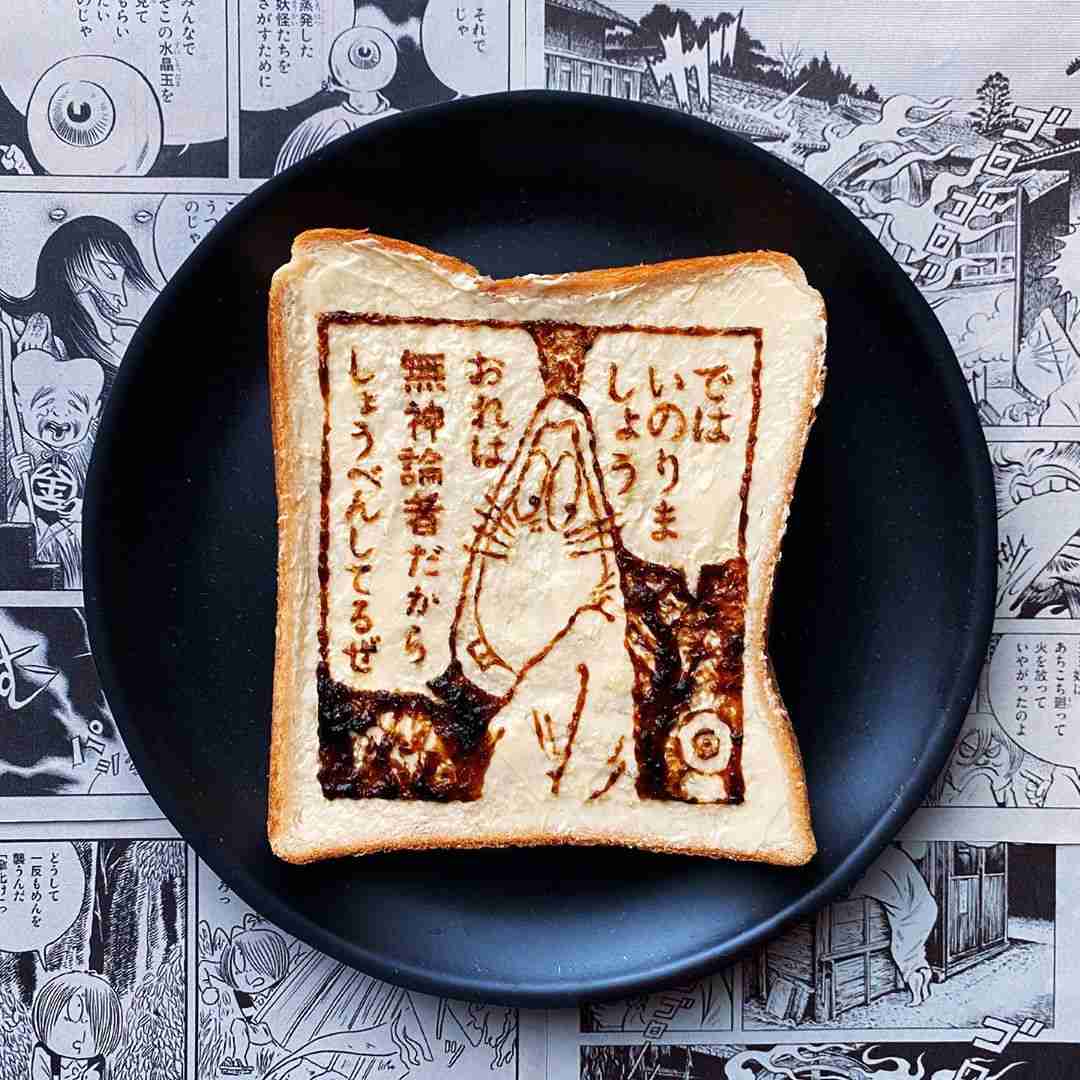 Artistik, 10 Potret Roti Tawar jadi Alas untuk Menggambar
