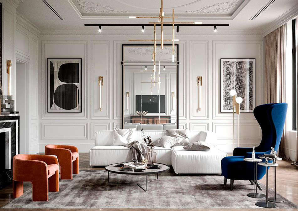 10 Desain Ruang Tamu Bertema Klasik Modern nan Elegan