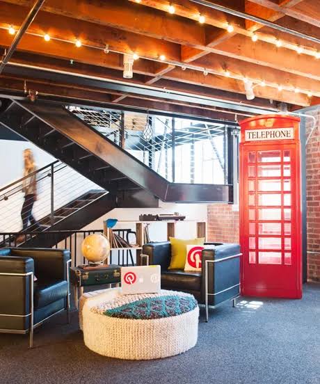 10 Potret Trendi Kantor Pinterest di San Francisco, Hasil Rancangan 3 Perusahaan