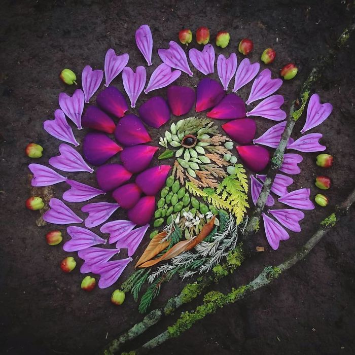 10 Potret Burung Menawan yang Dibuat Hanya dengan Daun dan Bunga