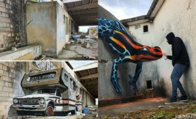 10 Potret Mural bentuk 3 Dimensi yang Bikin Decak Kagum