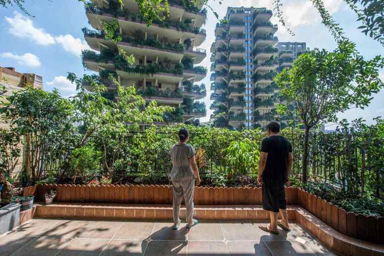 Unik dan Indah, Apartemen Berkonsep Hutan Vertikal di Chengdu Dapat Mengurangi Polusi