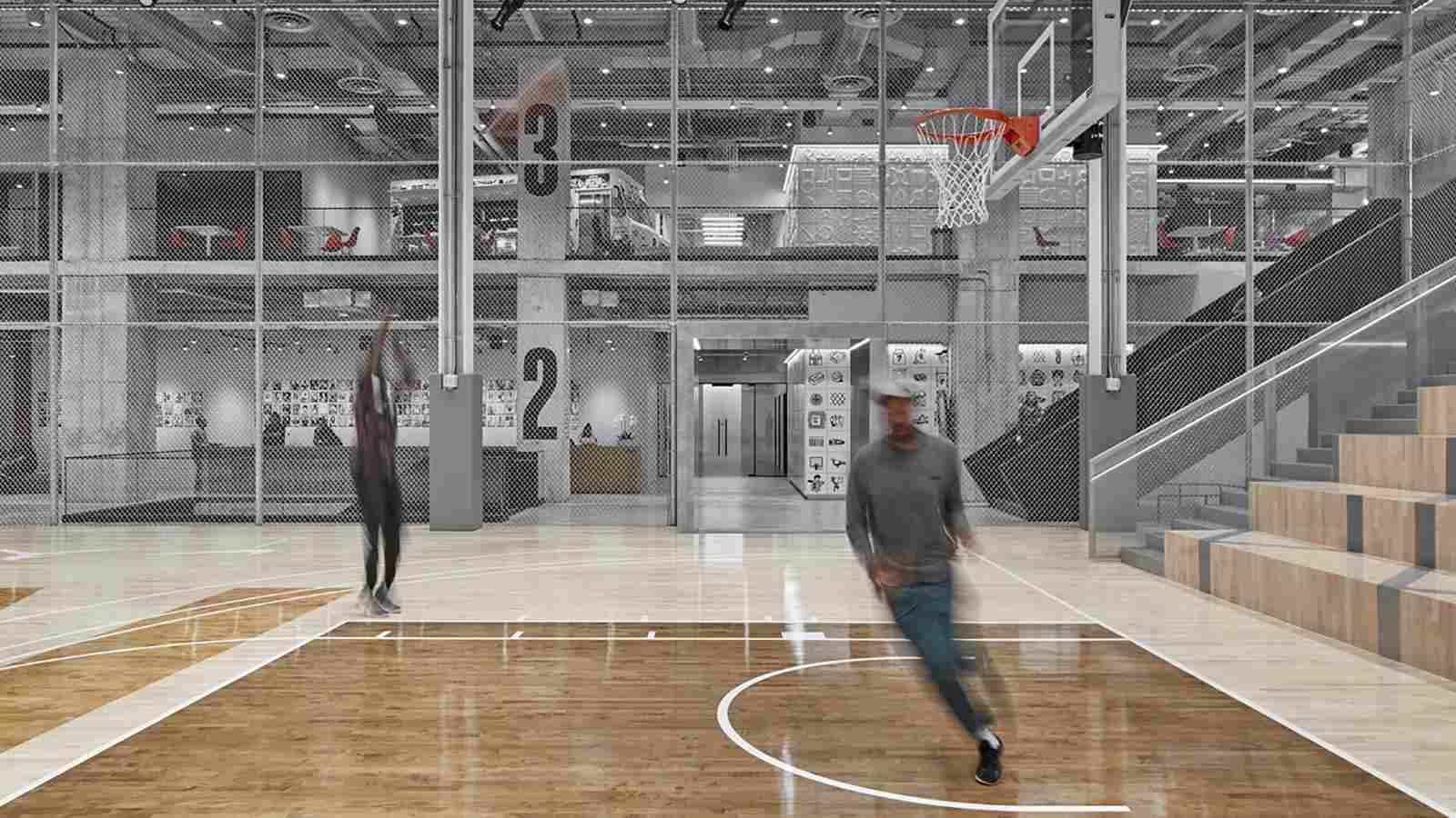 10 Potret Elegan Kantor Nike di New York, Lapangan Basket Kelas Atas