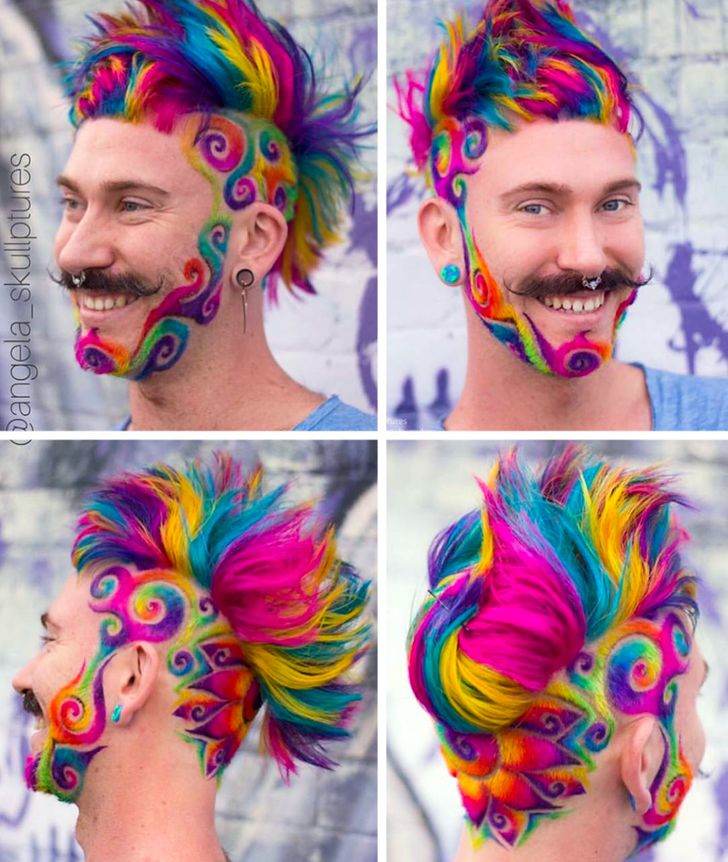 Perpaduan Warna Pelangi, 10 Trend Gaya Rambut Penuh Warna