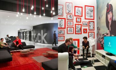 10 Potret Kantor Shutterstocks yang Artistik Penuh dengan Mural