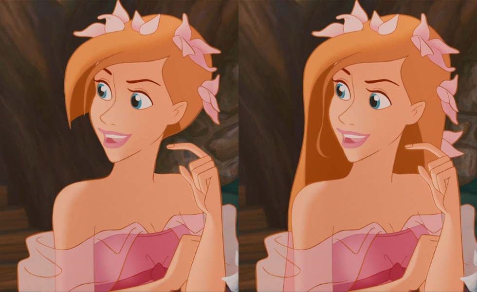 10 Ilustrasi Jika Princess Disney Berambut Pendek, Rapunzel Kayak Apa Ya?