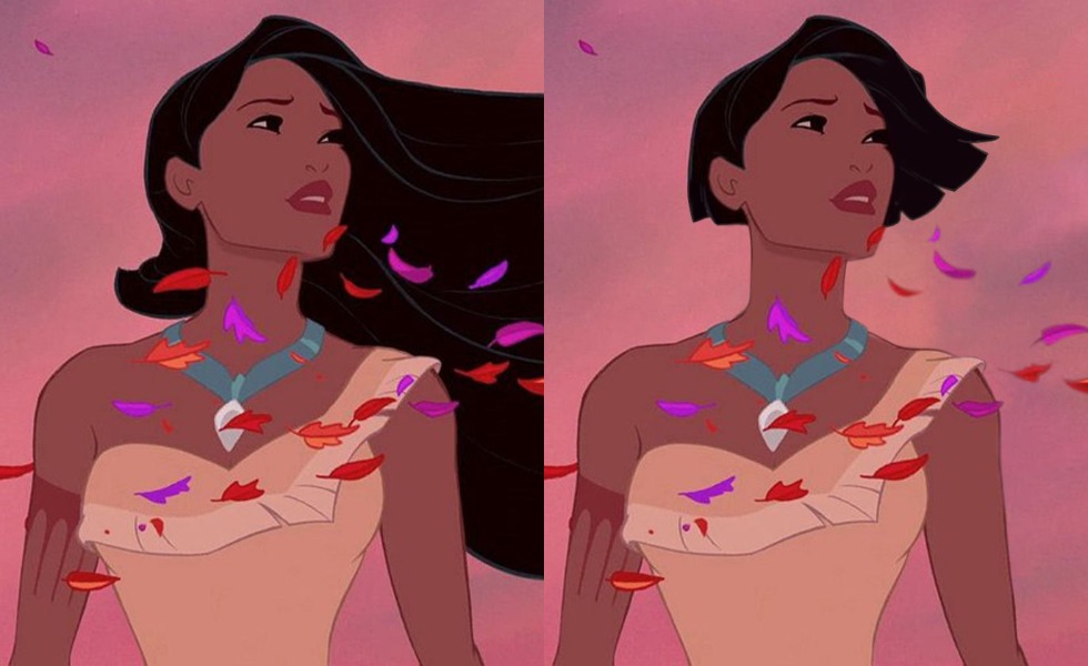 10 Ilustrasi Jika Princess Disney Berambut Pendek, Rapunzel Kayak Apa Ya?