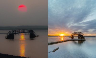 Terdampar di Tengah Laut, Jembatan Belhaven Skotlandia Terlihat Tanpa Tujuan