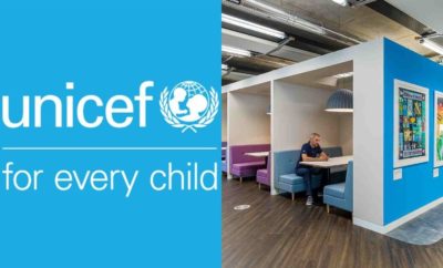 Dekorasi gambar anak, 10 potret kantor UNICEF di London