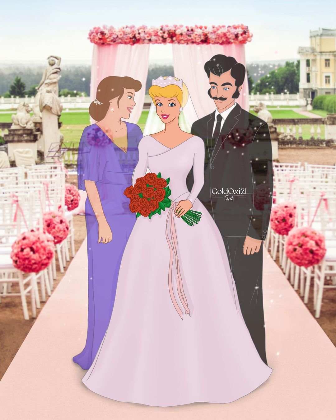 keluarga princess 5 - Harmonis, 10 Potret Pernikahan Princess Disney Bersama Kedua Orangtuanya